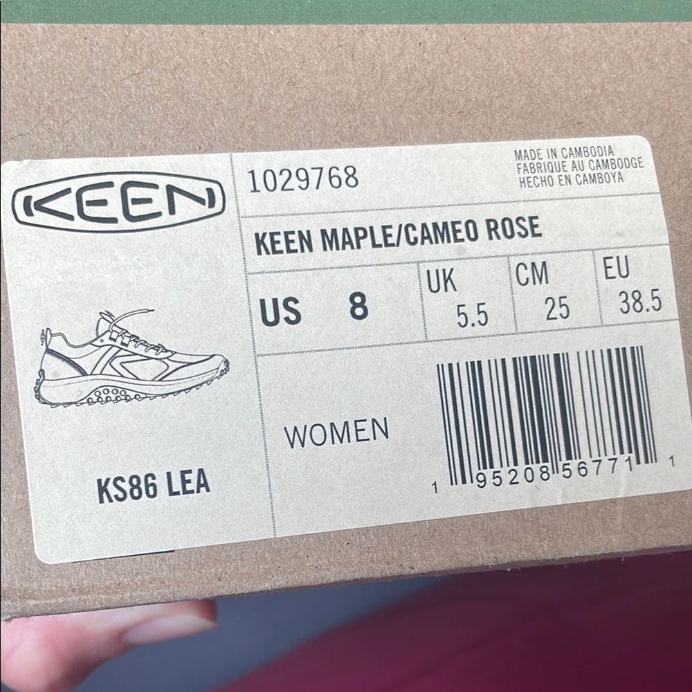 Keen Brown and Pink Athletic Shoes size 8